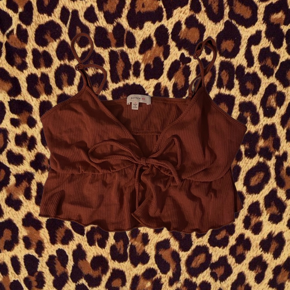 Cute hearts better be crop camisole. Worn once so condition is brand new